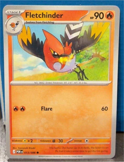 2026 Pokémon ME03: Perfect Order #013 Fletchinder — front