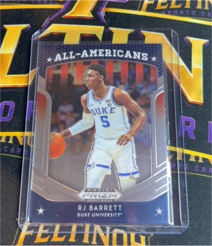 2019-20 Panini Prizm Draft Picks All-Americans #62 RJ Barrett — front