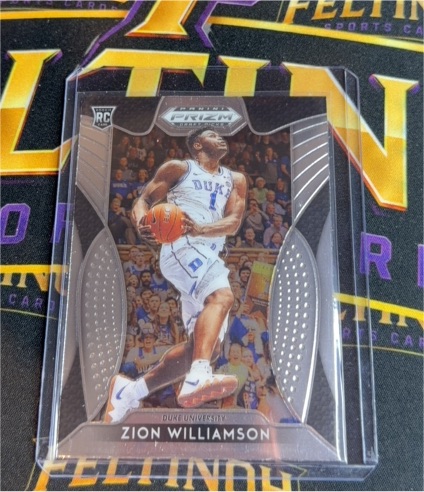 2019 Panini Prizm Draft Picks #1 Zion Williamson Rookie Card — front