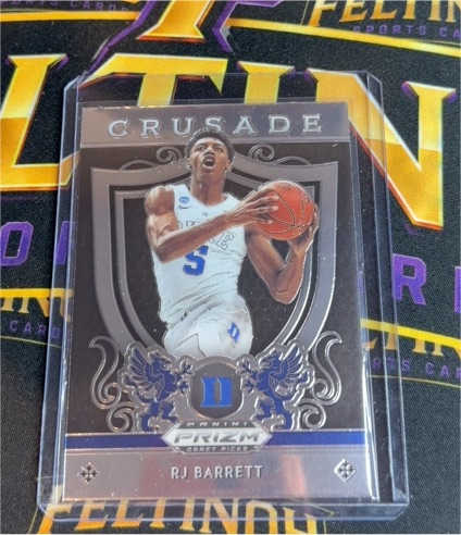 2019 Panini Prizm Draft Picks Crusade #72 RJ Barrett — front