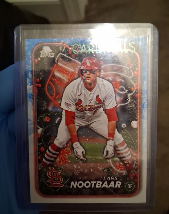 2024 Topps Holiday #H96 Lars Nootbaar — front