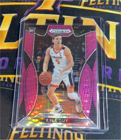 2019-20 Panini Prizm Draft Picks #57 Kyle Guy Pink Pulsar Prizm Rookie — front