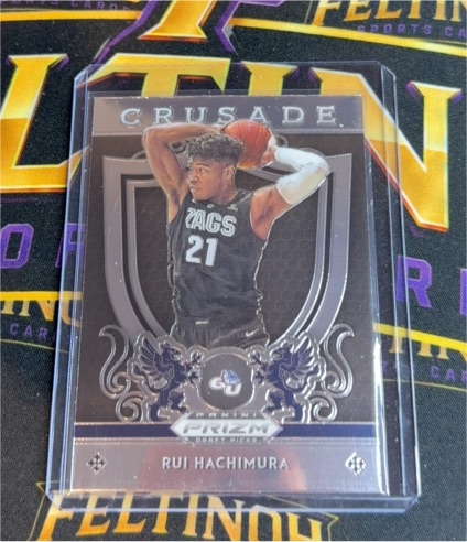 2019-20 Panini Prizm Draft Picks Crusade #5 Rui Hachimura — front