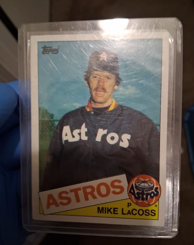 1985 Topps #666 Mike LaCoss — front