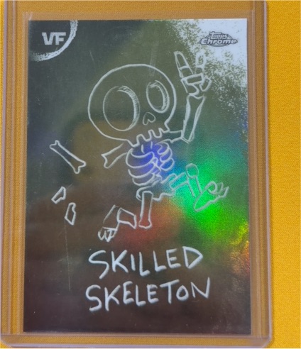 2026 Topps Chrome VeeFriends Skilled Skeleton Chalkboard #C-9 — front