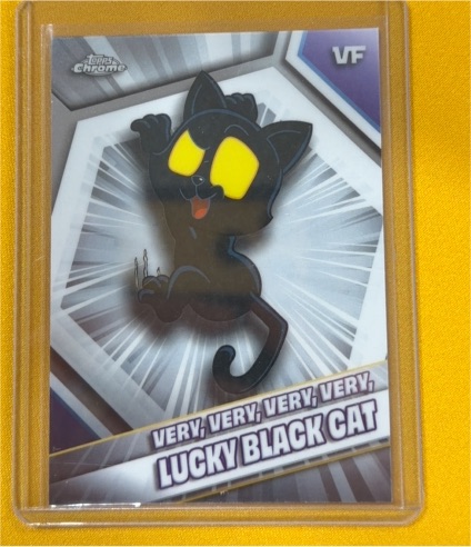 2026 Topps Chrome VeeFriends #55 Very, Very, Very, Very Lucky Black Cat — front
