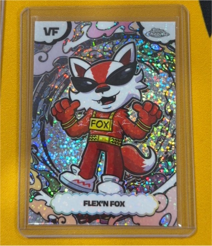 2026 Topps Chrome VeeFriends #SSA-36 Flex'n Fox Manga Speckle — front