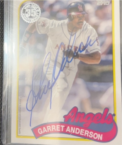 2022 Topps Archives - 1983 Fan Favorites Autographs Garret Anderson #83FF-GA — front