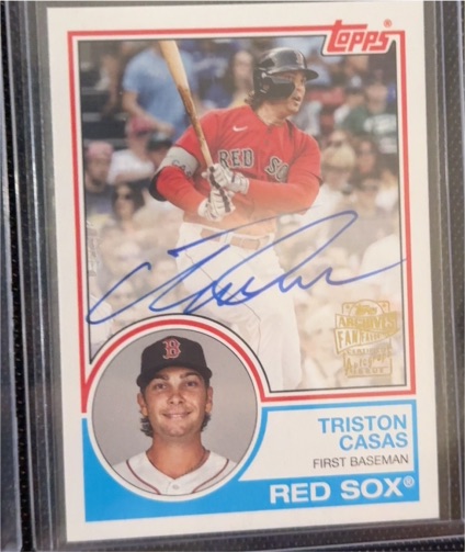 2024 Topps Archives #83FF-TC Triston Casas 1983 Fan Favorites Autographs — front