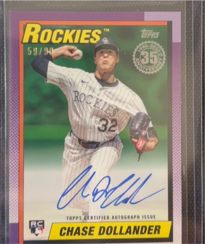 2025 Topps Update #U90-50 Chase Dollander RC — front