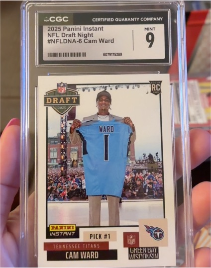 2025 Panini Instant NFL Draft Night #NFLDNA-6 Cam Ward — front