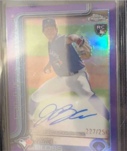 2025 Topps Chrome #RA-JB Jake Bloss — front