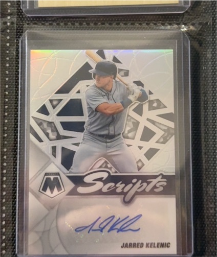 2022 Panini Mosaic Scripts #SC-JK Jarred Kelenic — front