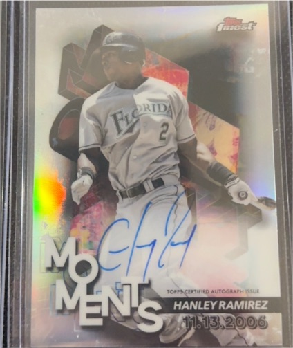 2024 Topps Finest Moments #FMA-HR Hanley Ramirez — front