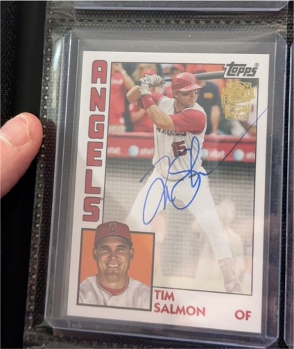 2025 Topps Archives #84FFA-TS Tim Salmon 1984 Fan Favorites Autographs — front