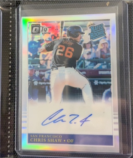 2019 Panini Donruss Optic #RRS-CS Chris Shaw — front