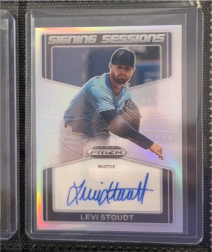 2022 Panini Prizm Draft Picks #SS-LV Levi Stoudt Signing Sessions — front