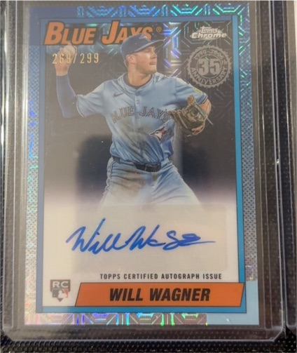 2025 Topps Series 1 1990 Topps Chrome Silver Pack #90CA-WW Will Wagner — front