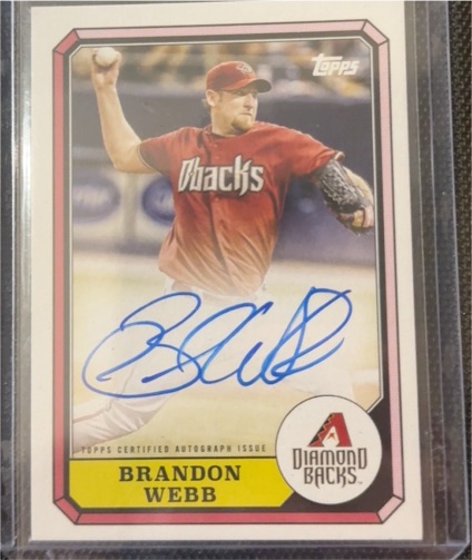 2025 Topps Archives #87BBA-BW Brandon Webb — front
