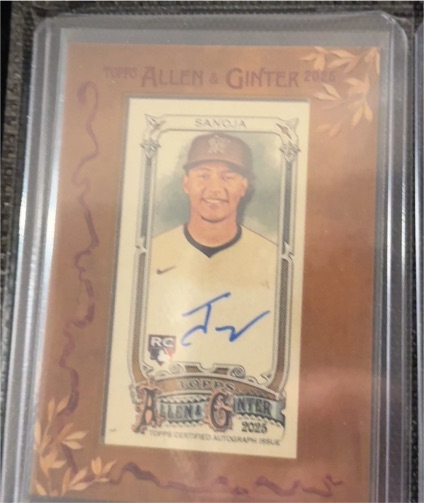 2025 Topps Allen & Ginter #MA-JSA Javier Sanoja — front