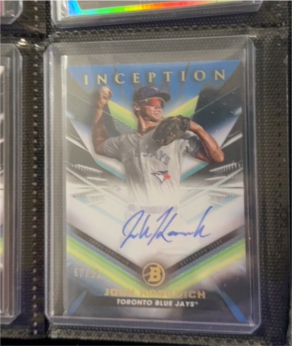 2023 Bowman Inception #BPA-JK Josh Kasevich — front
