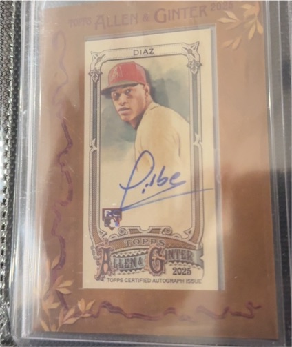 2025 Topps Allen & Ginter #MA-YID Yilber Diaz — front