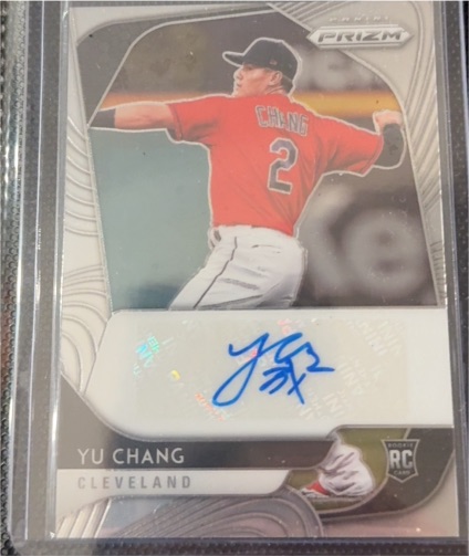 2020 Panini Prizm #RA-YC Yu Chang Rookie Autograph — front