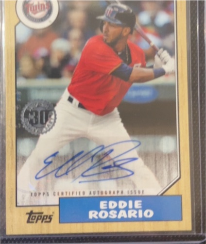 2017 Topps Update 1987 30th Anniversary #87A-ERS Eddie Rosario — front
