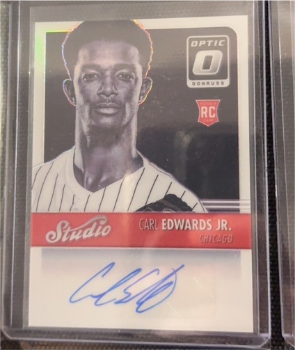 2016 Donruss Optic Studio Signatures #SSCE Carl Edwards Jr. — front