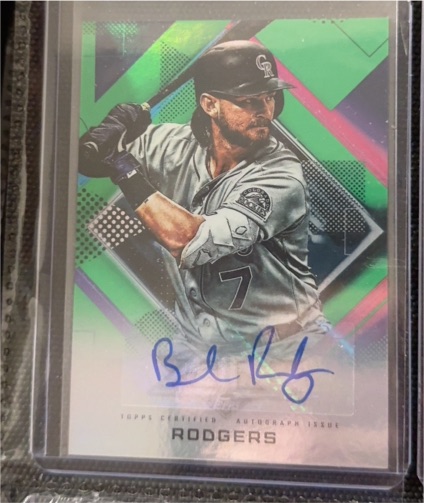 2020 Topps Fire #FA-BR Brendan Rodgers Autograph — front