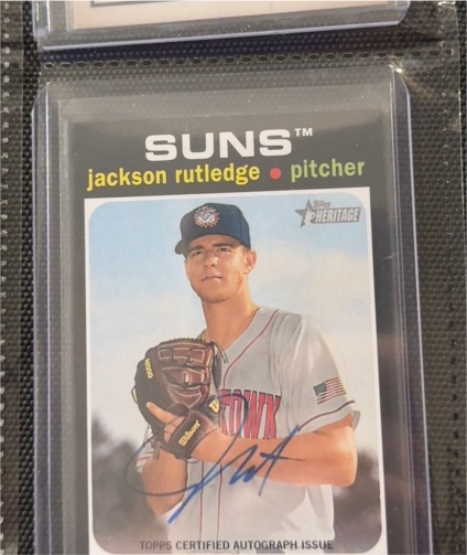 2020 Topps Heritage Minor League #168 Jackson Rutledge — front