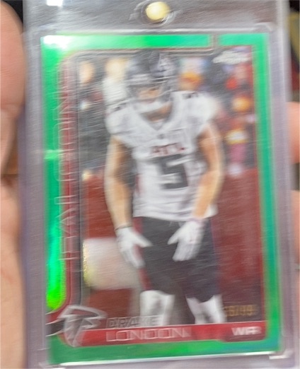 2025 Topps Chrome #12 Drake London — front