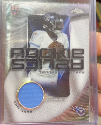 2025 Topps Chrome #RR-CW Cam Ward Rookie Relic — front