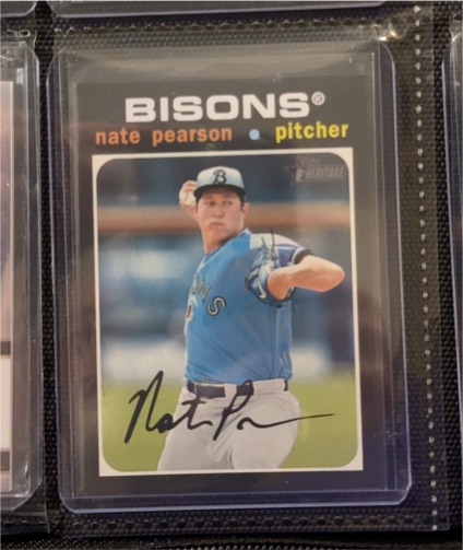2020 Topps Heritage Minors High Number SP Rookie Nate Pearson — front