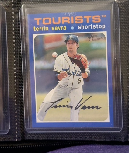 2020 Topps Heritage Minors #161 Terrin Vavra — front