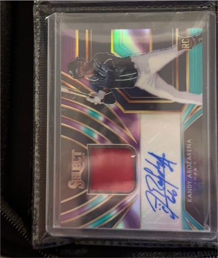 2020 Panini Select Rookie Jersey Autographs #RJA-RA Randy Arozarena — front