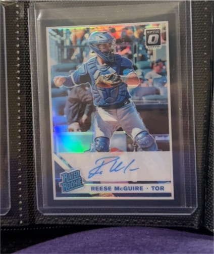 2019 Donruss Optic #37 Reese McGuire — front