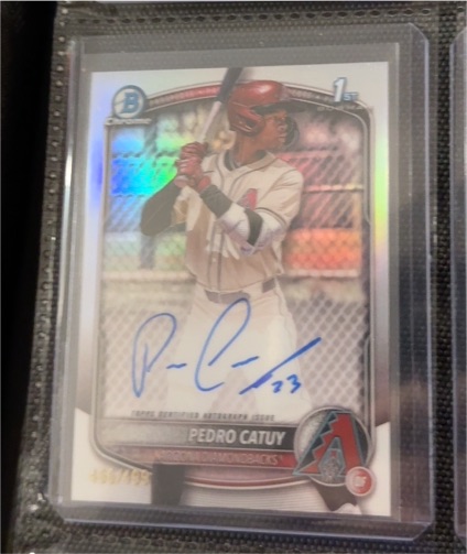 2025 Bowman Chrome #CPA-PC Pedro Catuy — front