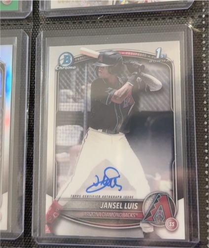 2025 Bowman Chrome #CPA-JLU Jansel Luis — front