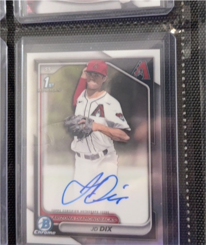 2024 Bowman Draft Chrome #CPA-JD JD Dix 1st Prospect Auto — front