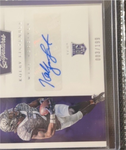 2016 Panini Prime Signatures #201 Kolby Listenbee — front