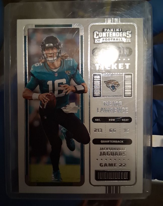 2022 Panini Contenders Season Ticket #51 Trevor Lawrence Jacksonville Jaguars — front