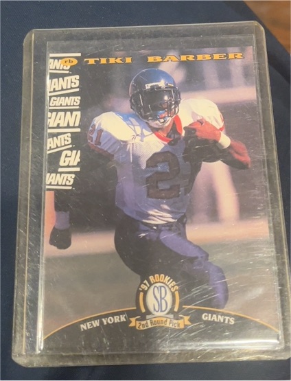 1997 Score Board Rookies #45 Tiki Barber — front