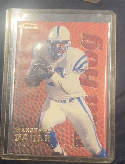 1996 Pinnacle Action Packed #5 Marshall Faulk — front