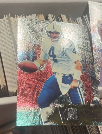 1996 Fleer Metal #55 Jim Harbaugh Indianapolis Colts — front