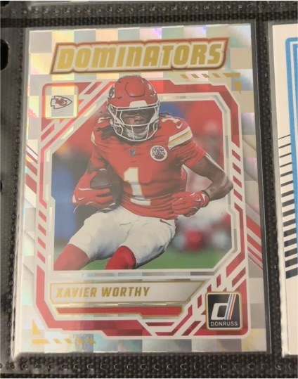 2025 Panini Donruss Dominators #DOM-XWY Xavier Worthy — front