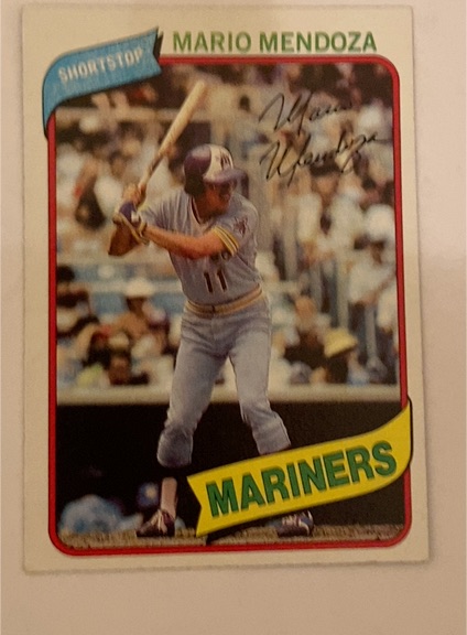 1980 Topps #652 Mario Mendoza — front