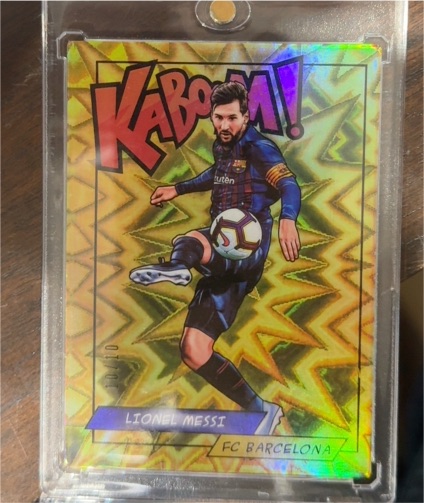 2025 Panini Donruss Soccer Kaboom! #1 Lionel Messi FC Barcelona — front