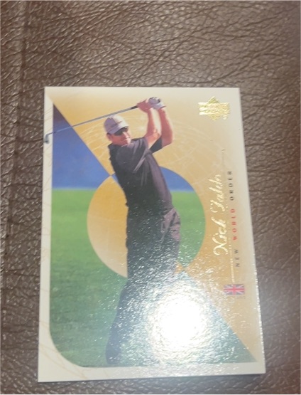 2001 Upper Deck Defining Moments Nick Faldo #128 — front