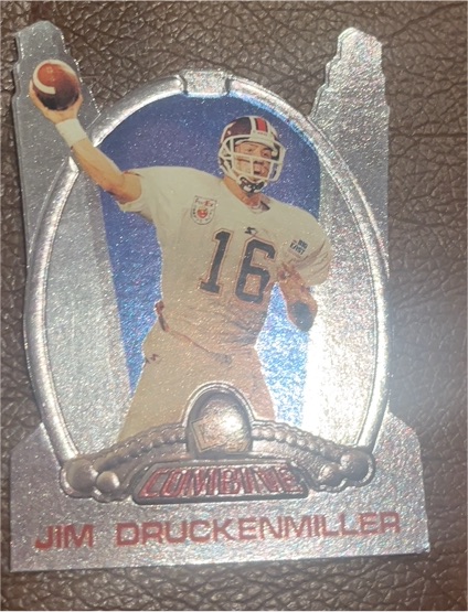 1997 Press Pass Combine Die-Cut #15 Jim Druckenmiller Rookie — front